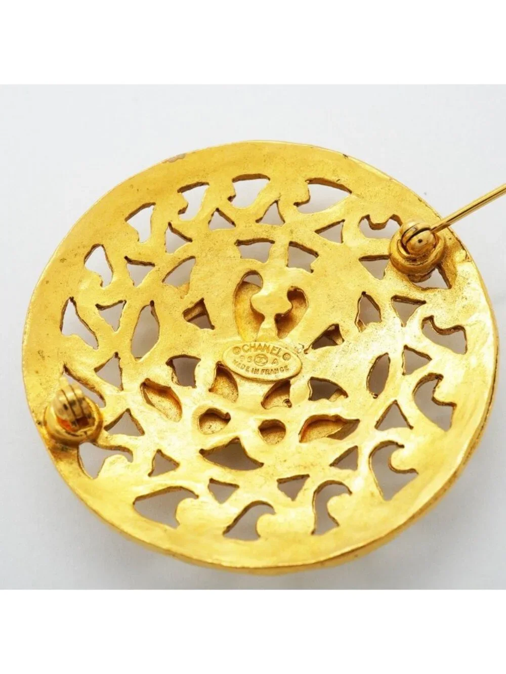 Chanel Vintage CC Logo Brooch